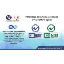 CERTIFICAÇÃO INTEGRADA ISO 9001:2015 + ISO 14001:2015 - BULK